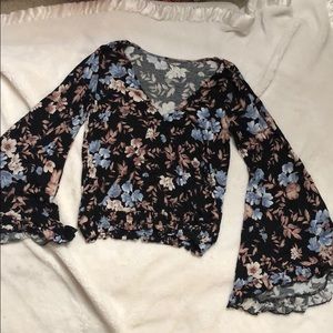 Floral long sleeve shirt
